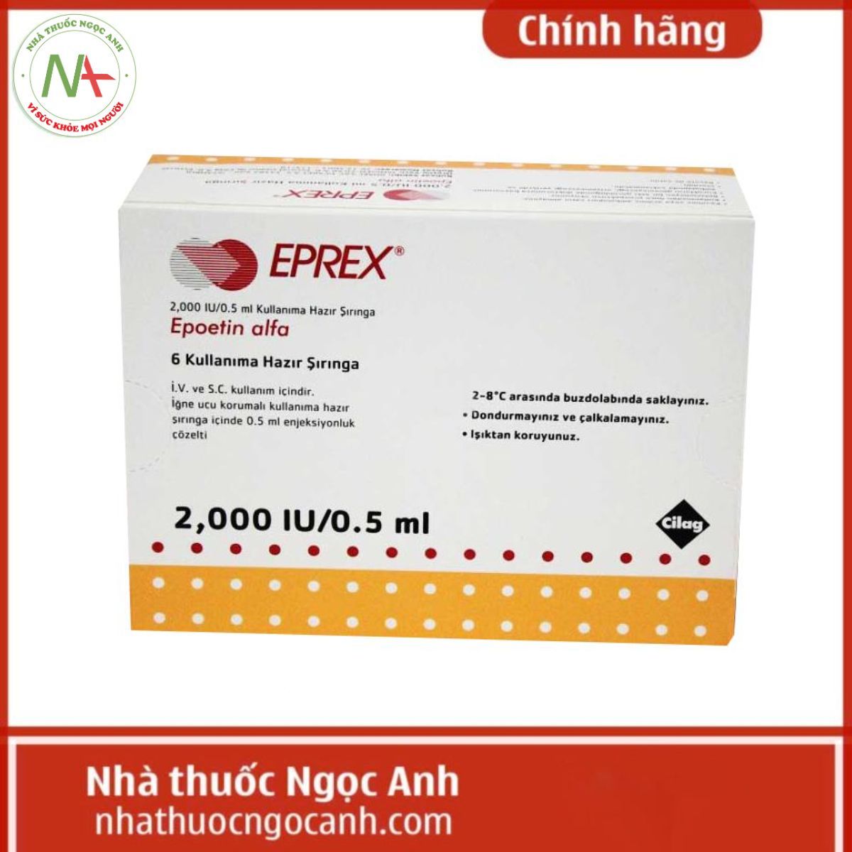Thuốc Eprex 2000 (Epoetin alfa) là thuốc gì, có tác dụng gì?