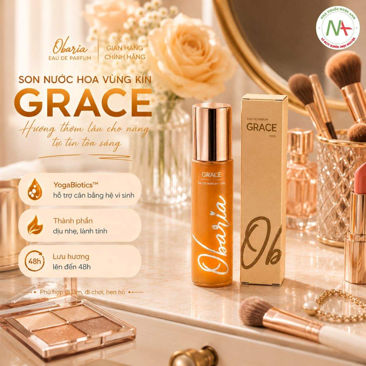 Obaria Grace 6 Son nước hoa Obaria Grace ngọt ngào, sang trọng và quyến rũ