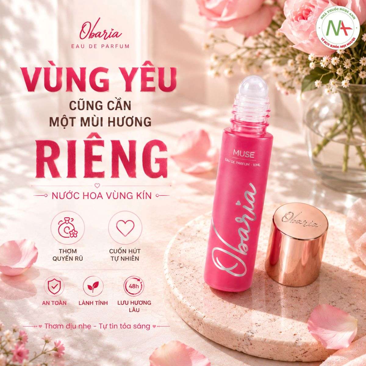 Obaria Muse 7 Son nước hoa Obaria Muse thơm dịu nhẹ, giúp nàng tự tin tỏa sáng