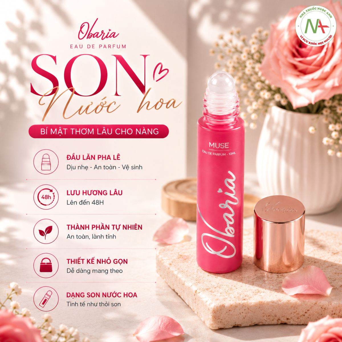 Obaria Muse 8 Điểm nổi bật của Son nước hoa Obaria Muse