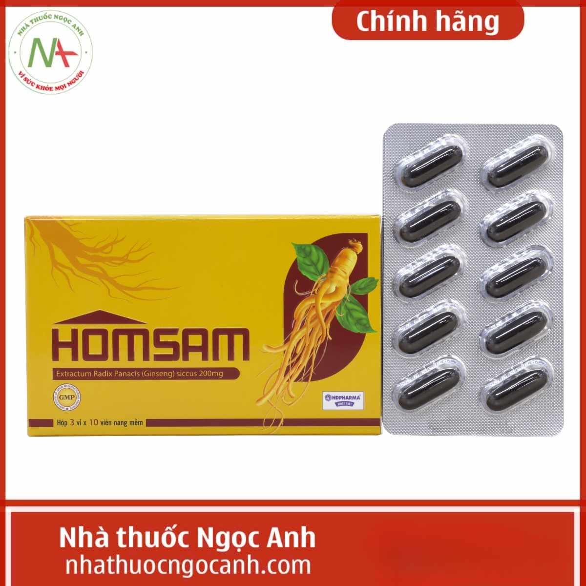 Thuốc Homsam (Cao khô rễ Nhân Sâm) có tác dụng gì? Mua ở đâu?