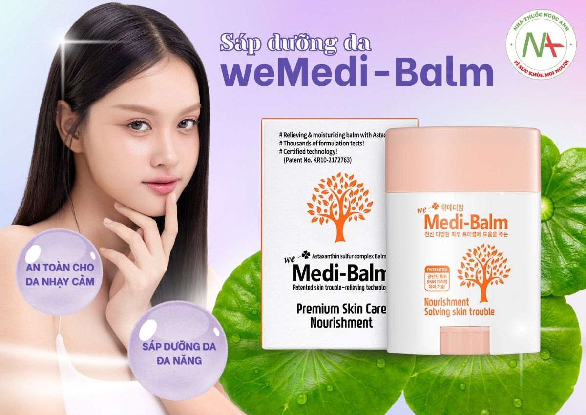 Sáp dưỡng da weMedi-Balm 3 Sáp dưỡng da weMedi-Balm an toàn cho da nhạy cảm