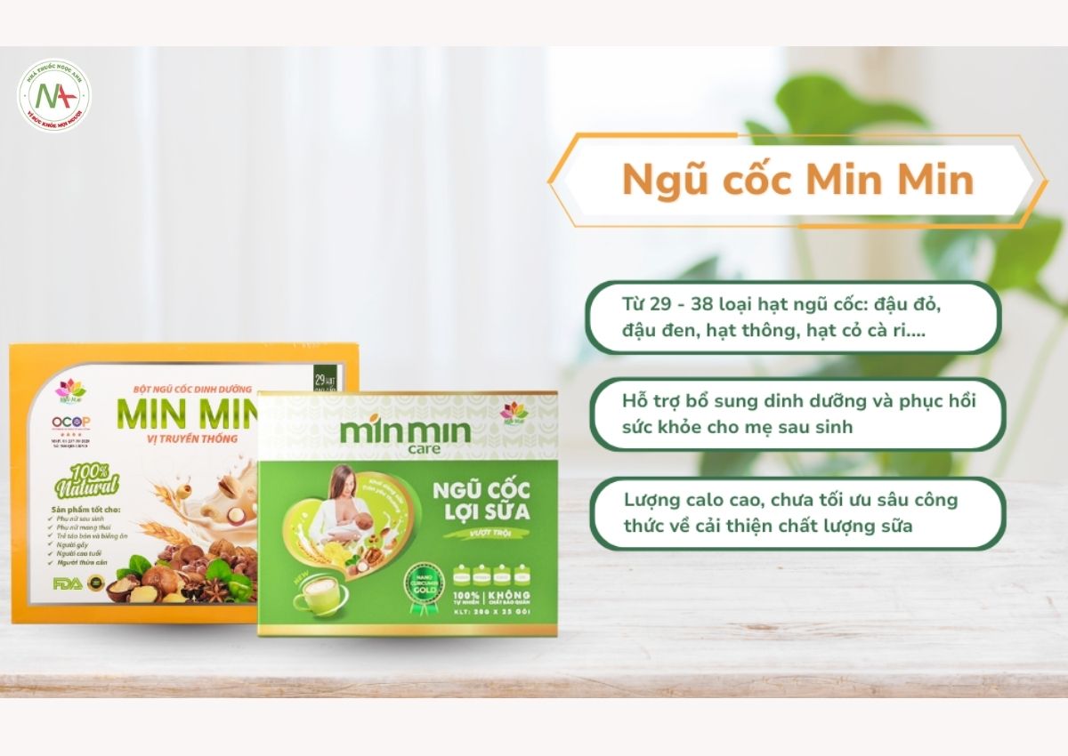 Top 5 ngũ cốc lợi sữa tốt nhất được chuyên gia khuyên dùng 21 Ngũ cốc Min Min
