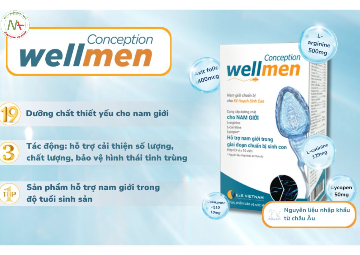 Top 4 thuốc bổ tinh trùng tốt nhất được nam giới được tin dùng hiện nay 15 Wellmen