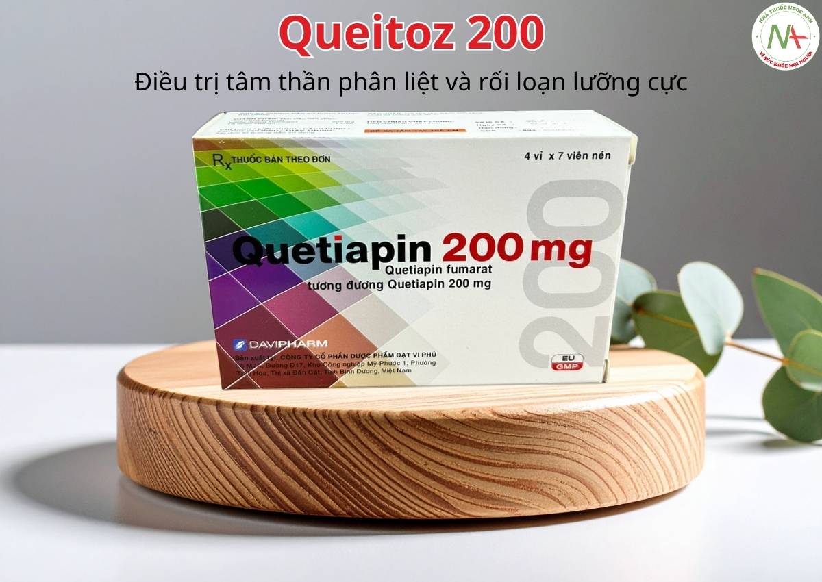 Queitoz 200 3 Thuốc Queitoz 200 điều trị tâm thần phân liệt