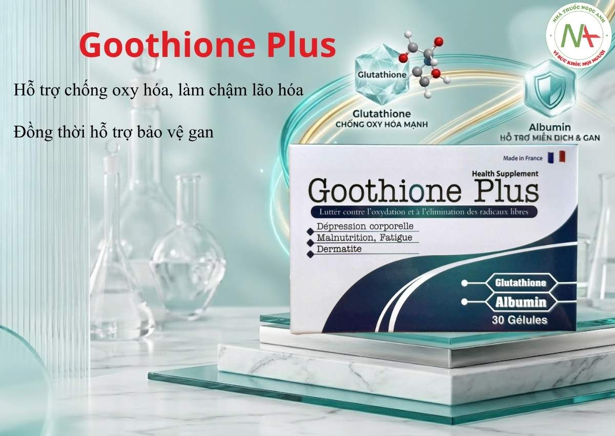 Goothione Plus 3 Goothione Plus hỗ trợ chống oxy hóa cho cơ thể