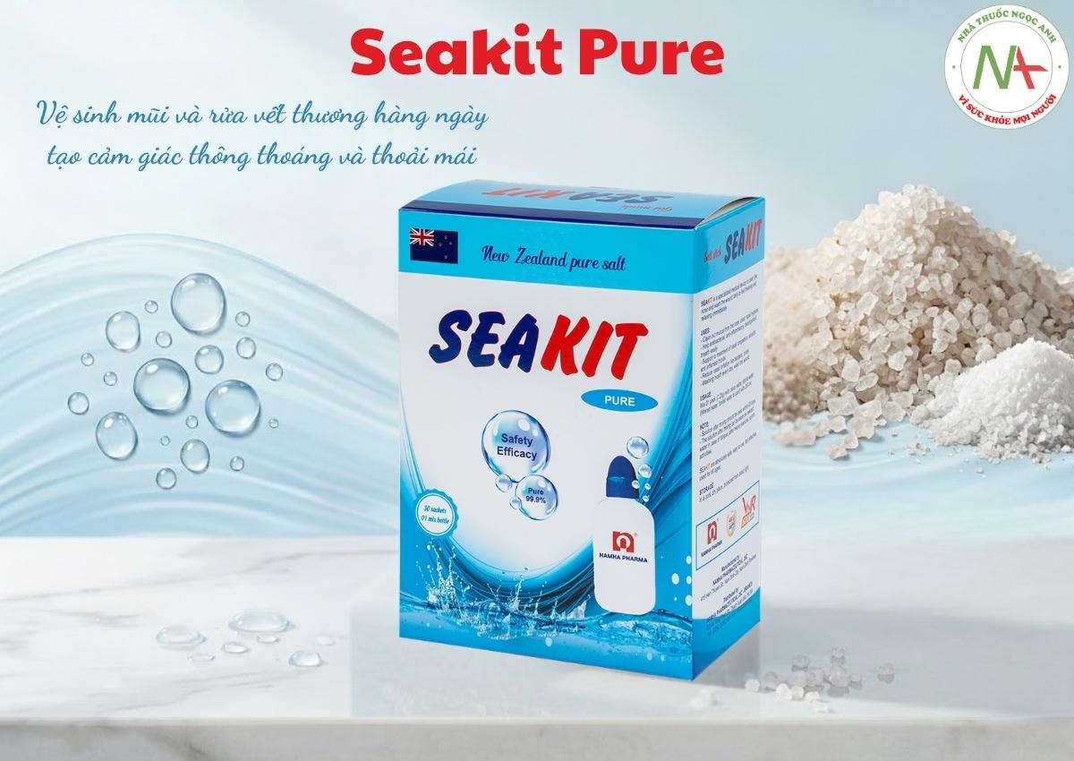 Seakit Pure 3 Seakit Pure giúp vệ sinh mũi và vết thương