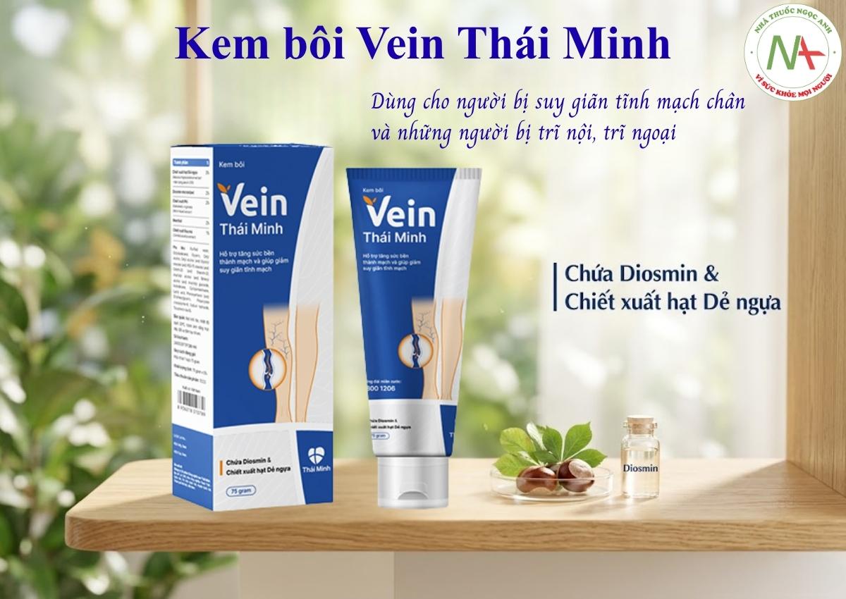 Kem bôi Vein Thái Minh 3 Kem bôi Vein Thái Minh cải thiện tình trạng suy gianx tĩnh mạch