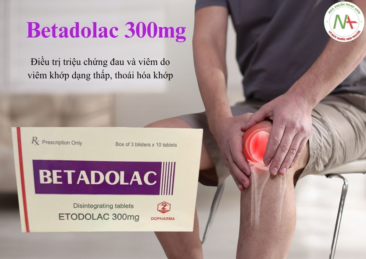 Betadolac 300mg 3 Betadolac 300mg - thuốc chống viêm không steroid (NSAID)