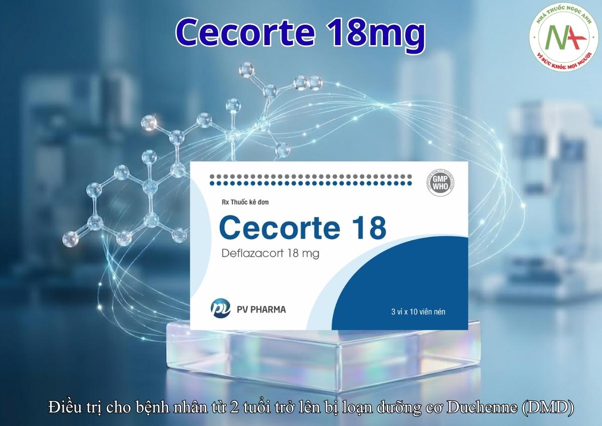 Cecorte 18mg 3 Thuốc Cecorte 18mg điều trị loạn dưỡng cơ