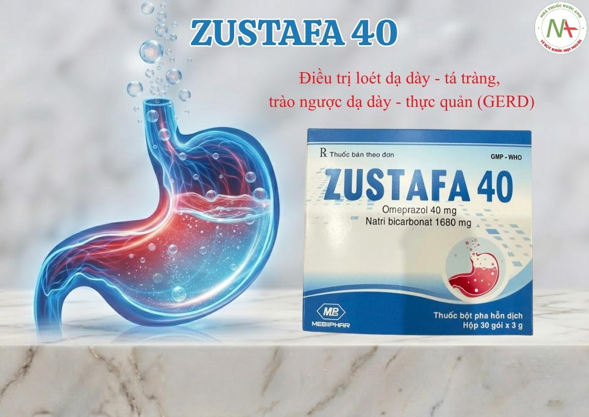 Zustafa 40 3 Thuốc Zustafa 40 điều trị loét dạ dày - tá tràng