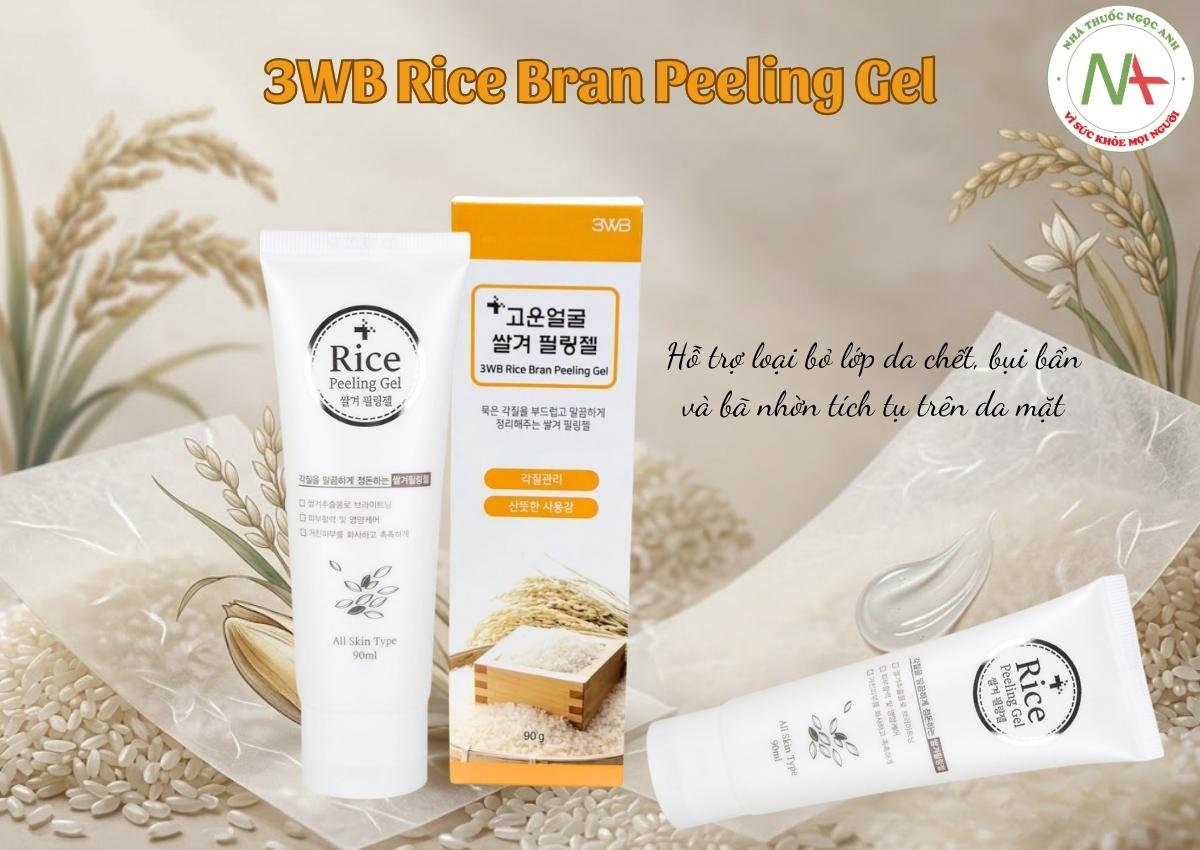 3WB Rice Bran Peeling Gel 3 3WB Rice Bran Peeling Gel giúp loại bỏ tế bào chết trên da mặt