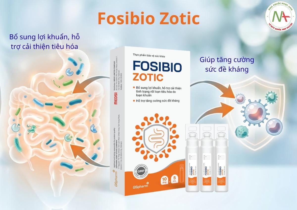 Fosibio Zotic 3 Fosibio Zotic bổ sung lợi khuẩn cho hệ tiêu hóa