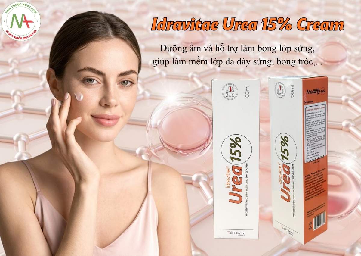 Idravitae Urea 15% Cream 3 Idravitae Urea 15% Cream giúp cấp ẩm cho làn da khô
