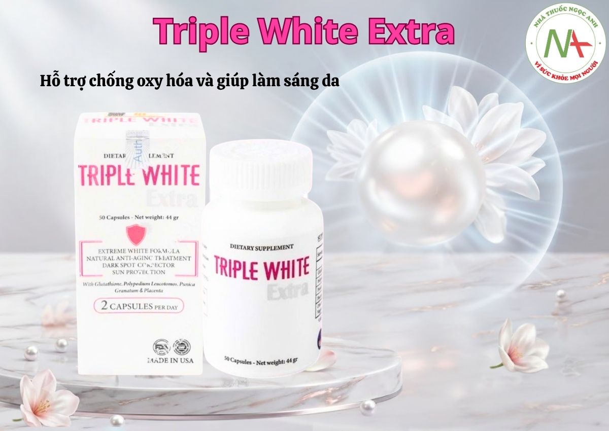 Triple White Extra 3 Triple White Extra giúp làm sáng làn da