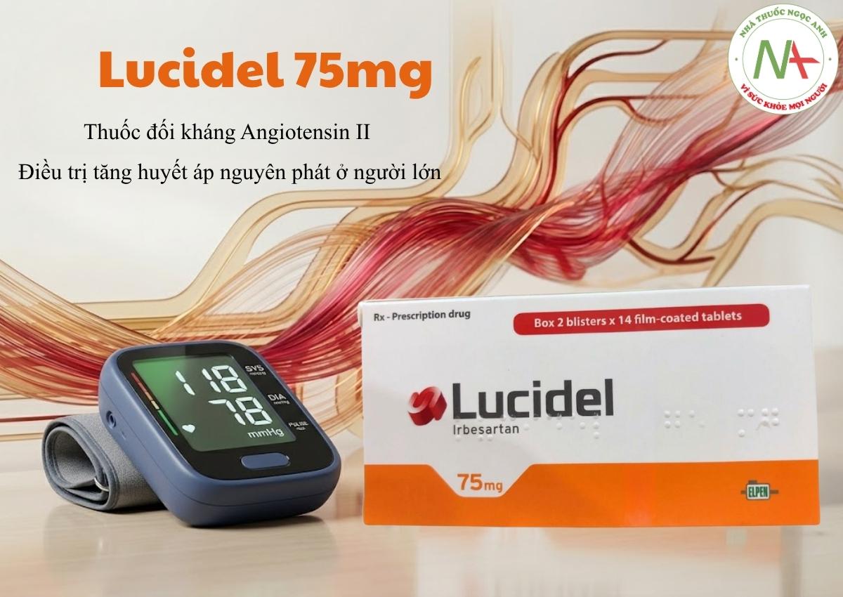 Lucidel 75mg 3 Thuốc Lucidel 75mg điều trị tăng huyết áp