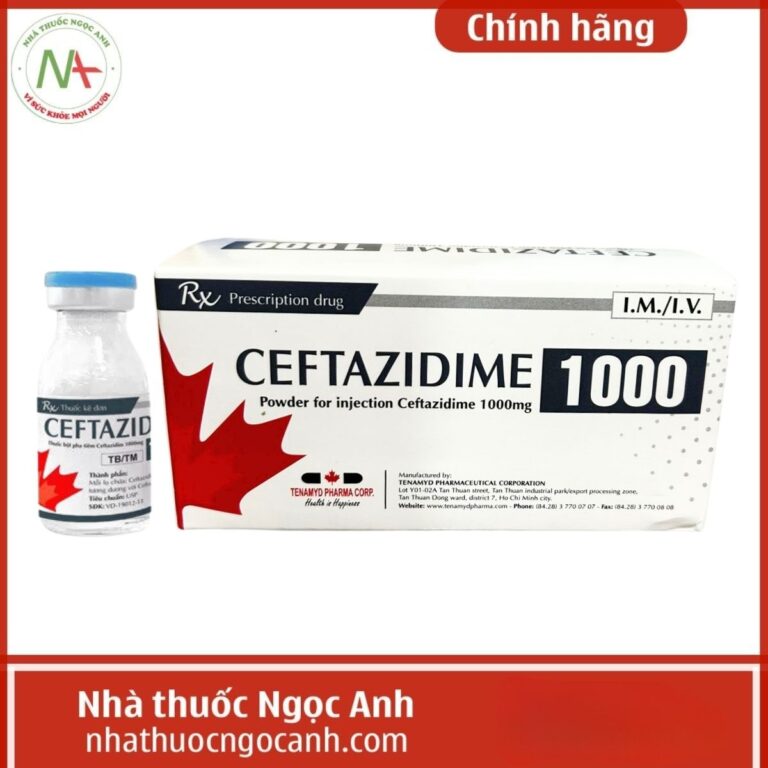 Thuốc Ceftazidime 1000 Dược phẩm Tenamyd