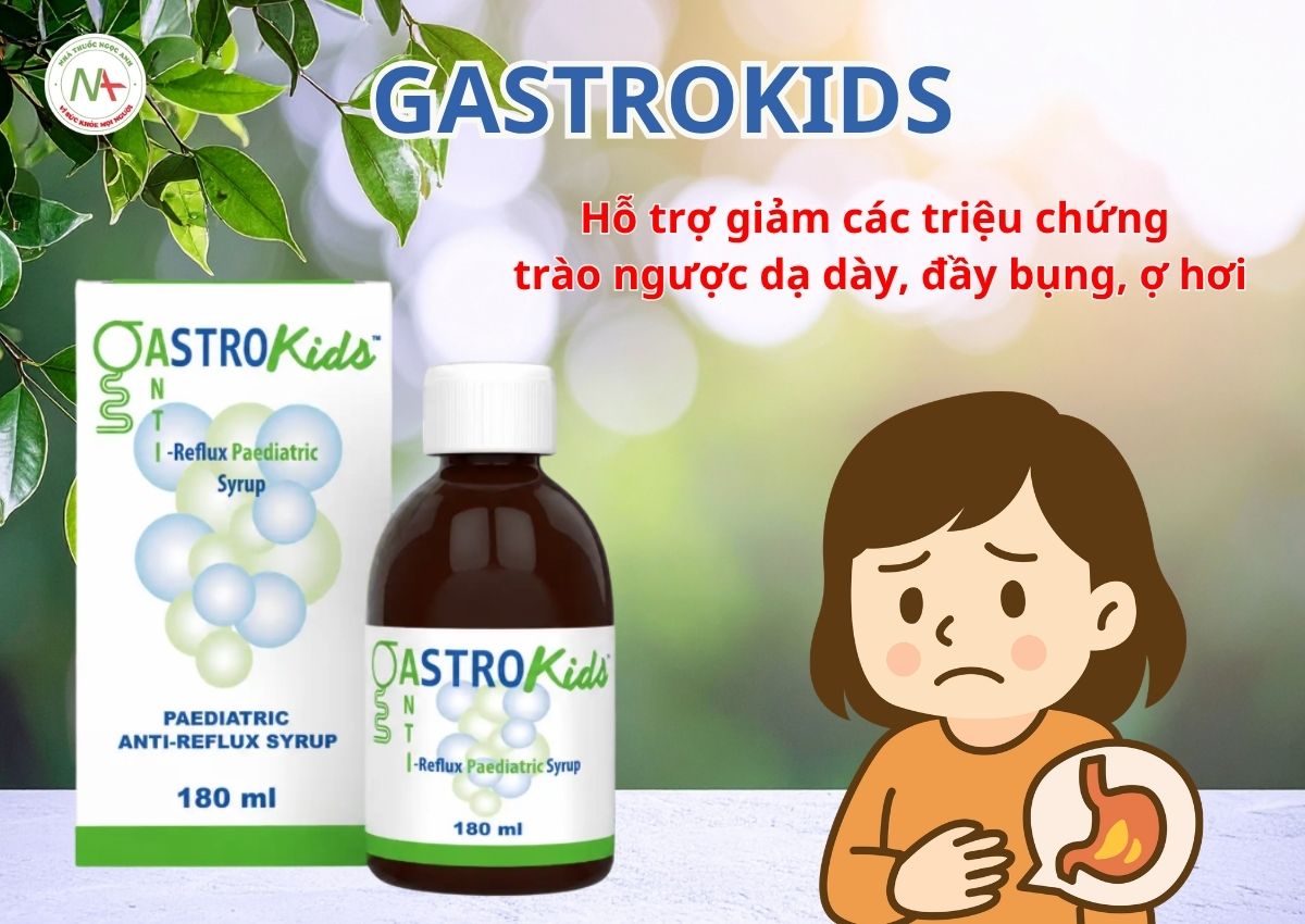Gastrokids 3 Gastrokids hỗ trợ gimar nôn trớ, đầy bụng, trào ngược dạ dày