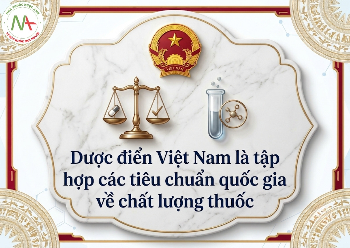 Dược điển Việt Nam 3 Dược điển Việt Nam là tập hợp các tiêu chuẩn quốc gia về chất lượng thuốc